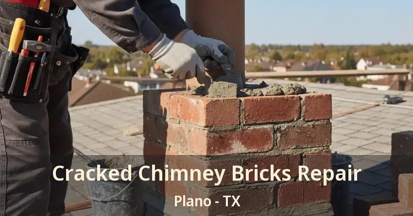 Cracked Chimney Bricks Repair Plano - TX